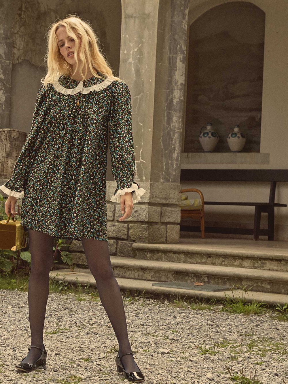 Doen Lisette Long-Sleeve Mini Dress